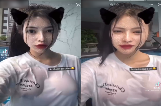 sex máy ngưng đọng thời gian Ngọc Uyên vòng 1 khủng mê mẩn ở hồ bơi